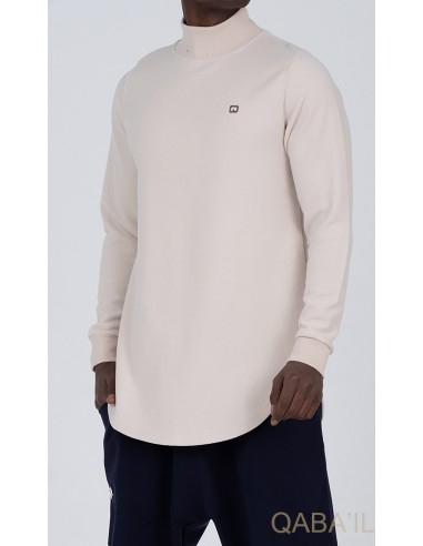 Beige trui met hoge hals - Qaba'il