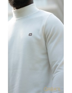 Pull Col Montant Ecru -Qaba'il 2