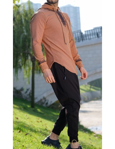 Etniz Reliëf Camel Sweatshirt - Qaba'il