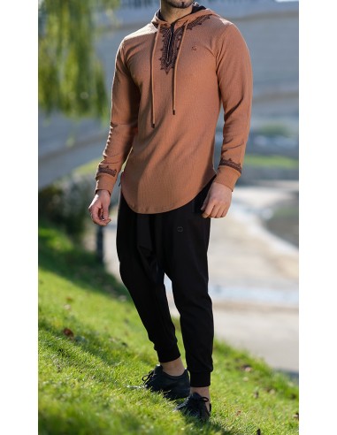 Etniz Reliëf Camel Sweatshirt - Qaba'il