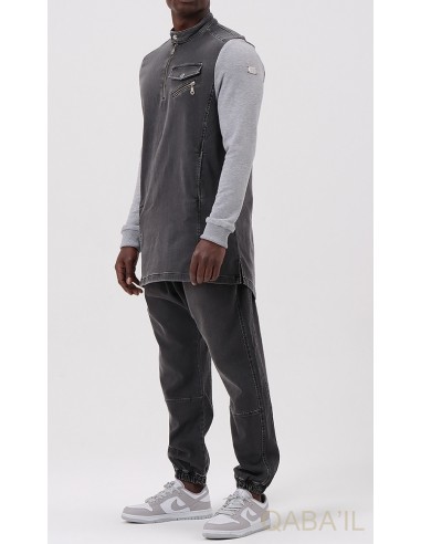 K2 Bi-Material Oberteil Grau - Qaba'il