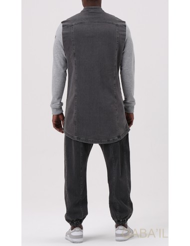 Bi-Materiaal Top K2 Grijs - Qaba'il