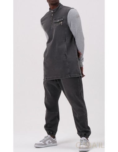 K2 Bi-Material Oberteil Grau - Qaba'il