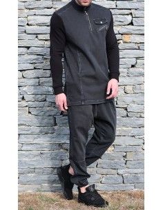 Haut Bi-Matière K2 Noir -...