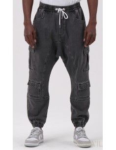 Sarouel Cargo Stretch Gris... 2