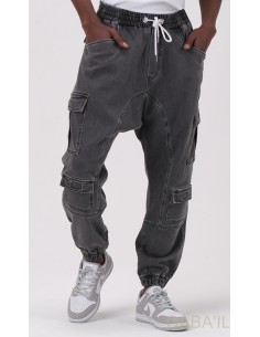 Saroual Cargo Stretch Grey...