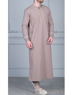 Qamis Sham Taupe - Qaba'il