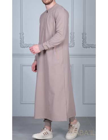 Qamis Sham Taupe - Qaba'il