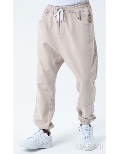 Saroual Broek Katoen Stretch Beige -...