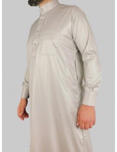 Donker beige Saudi Qamis