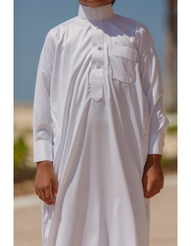 Qamis Saoudien Enfant Blanc - Emirats...