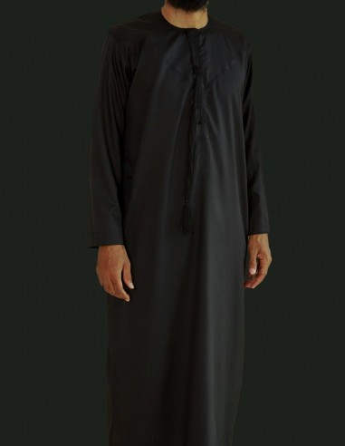 Qamis Emirati Lente Zwart - Collectie...