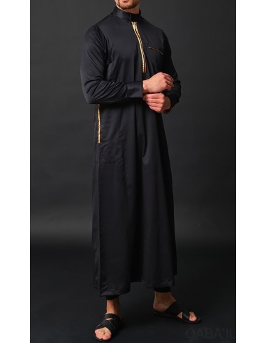Qamis Amir Noir - Qaba'il