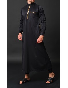 Qamis Amir Noir - Qaba'il