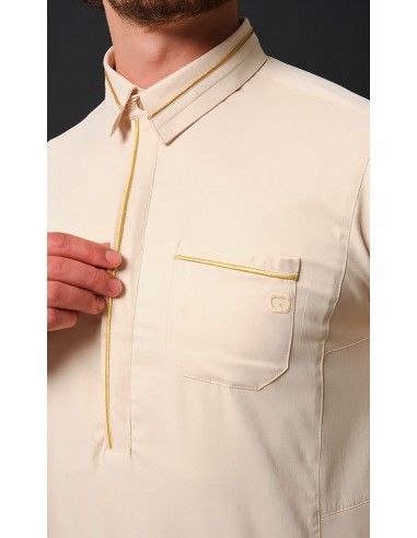 Qamis Sultan Beige / Or - Qaba'il