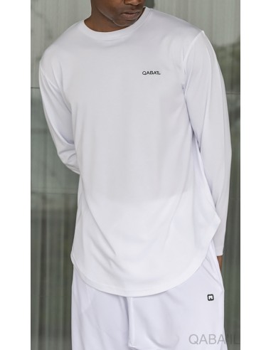 Ecru T-shirt met lange mouwen - Qaba'il