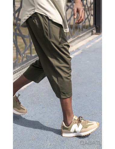 Saroual Pantacourt Licht S23 Khaki -...