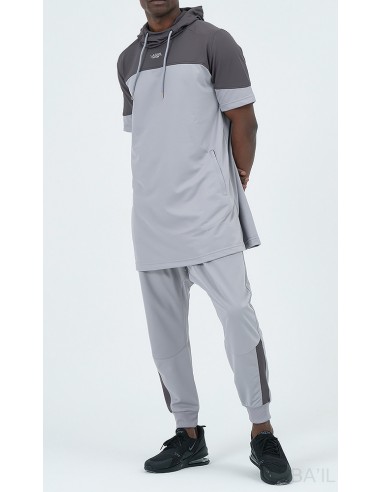 Anzug Delta QC Kurzarm Grau - Qaba'il