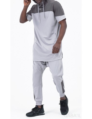 Delta QC Korte Mouw Set Grijs - Qaba'il