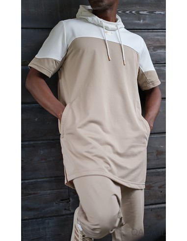 Delta Lite Korte Mouw Beige en Ecru...