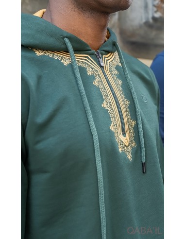Sweat Etniz Marocain SW23 Vert Qaba'il