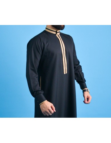 Qamis Mastour Schwarz - QM 2035