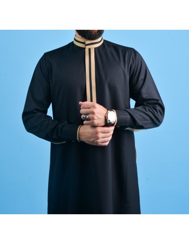 Qamis Mastour Zwart- QM 2035