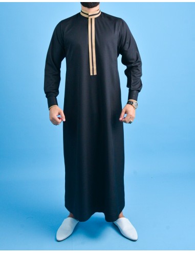 Qamis Mastour Schwarz - QM 2035