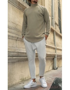 Pull Col Montant Vert Clair... 2