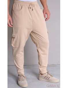Sarouel Cargo Flex Beige...