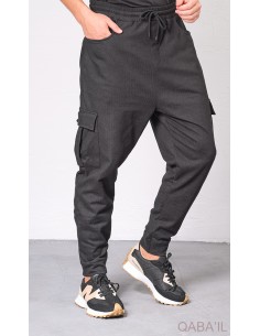 Sarouel Cargo Flex Noir...