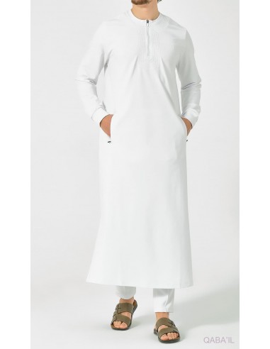 Qamis Amwaj Blanc Qaba'il