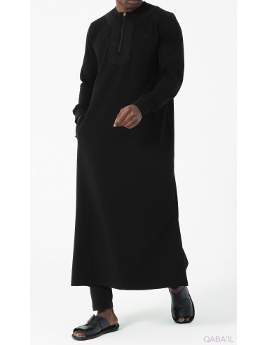Qamis Amwaj Noir Qaba'il