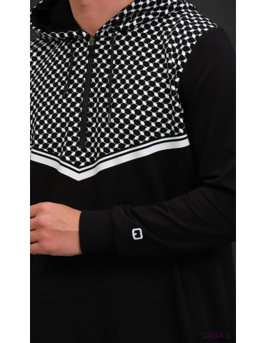 Qamis Long Quds Noir Qaba'il