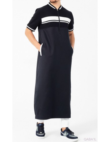 Qamis Navy III Middernachtblauw / Wit...