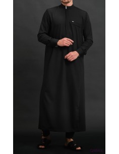 Qamis Long El Bey Noir Qaba'il