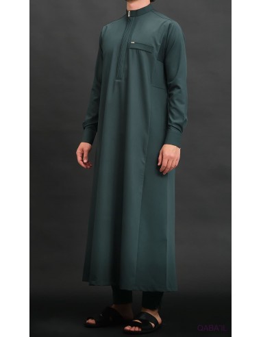 Qamis  Long El Bey Vert Bouteille...
