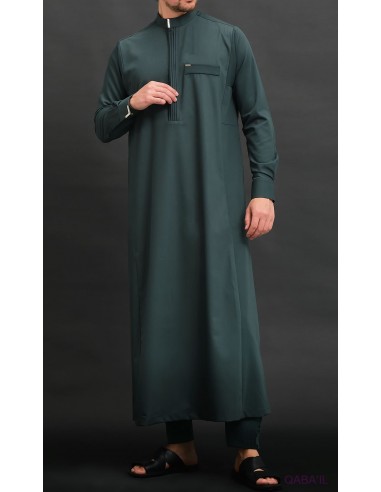 Qamis  Long El Bey Vert Bouteille...