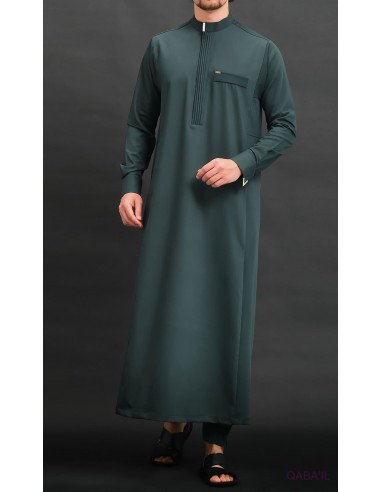 Qamis  Long El Bey Vert Bouteille...