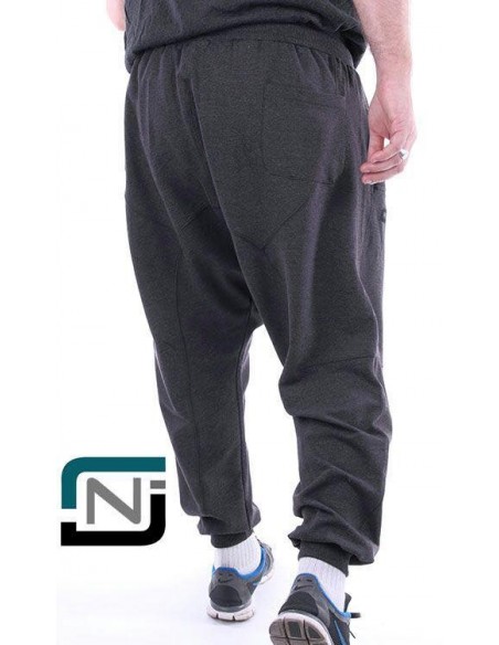 Qaba'il houtskool grijze saroual