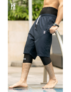 Clyde Badeshorts Blau - NII