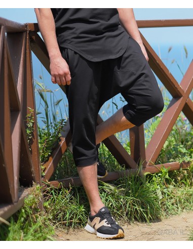 Saroual Pantacourt Nautik Zwart -Qaba'il