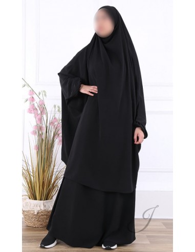 Jilbab 2 pièces noir - Jamila