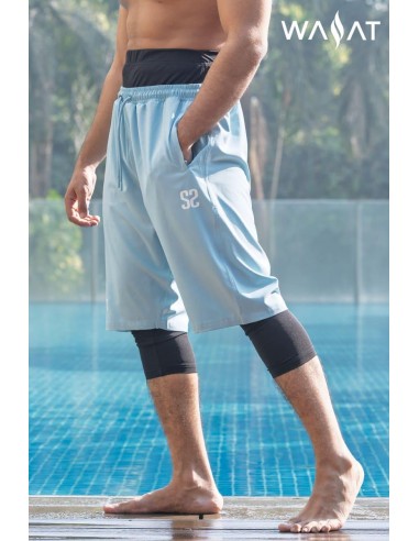 Sarouel De Bain Bleu Wassat