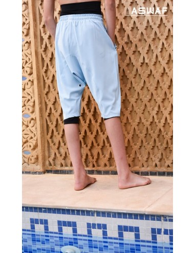 Sarouel De Bain Enfant Bleu Wassat