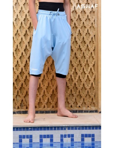 Sarouel De Bain Enfant Bleu Wassat