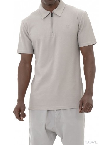 Polo Zip Keten Gris Qaba'il