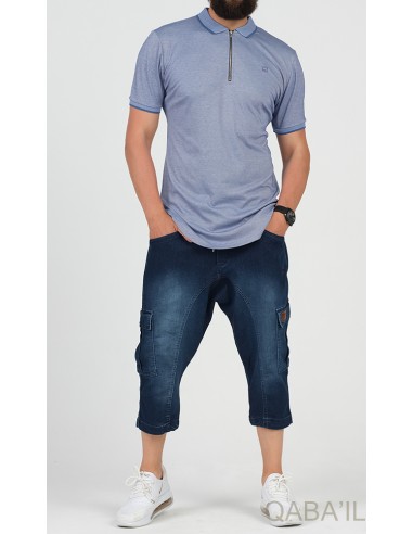 Sarouel Pantacourt Cargo jean Stretch...