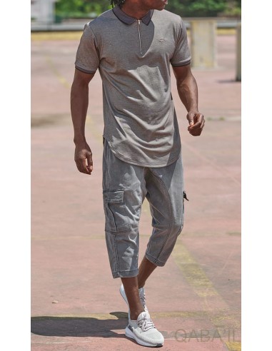 Sarouel Pantacourt Cargo Jean Stretch...