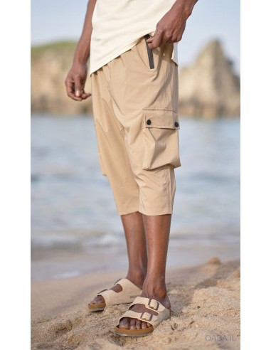 Sarouel Pantacourt Cargo Trek Beige...